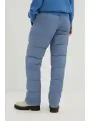 Синий утепленные стеганые брюки