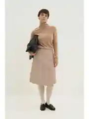 Юбка миди утепленная