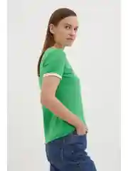 Футболка из хлопка с отделкой