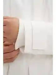 Белый пальто утепленное с утиным пухом