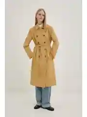 Плащ А-силуэта с поясом