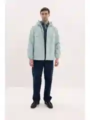 Зеленый куртка утепленная свободного кроя