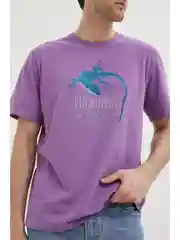 Фиолетовый футболка с коротким рукавом мужская