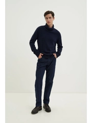 Утепленные джинсы straight fit мужские