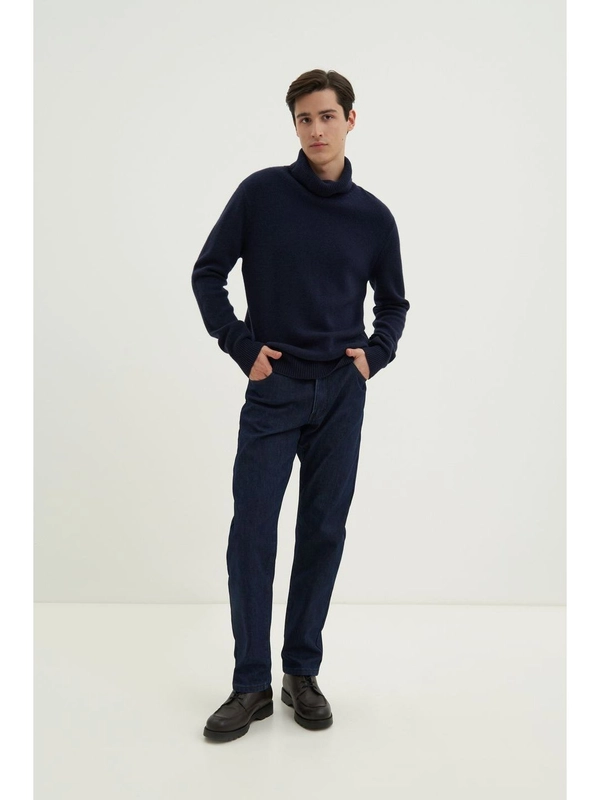 Утепленные джинсы straight fit мужские