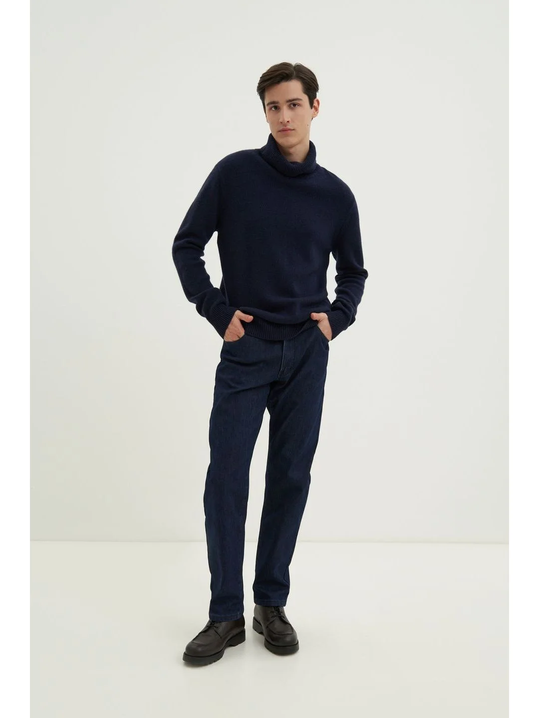 Утепленные джинсы straight fit мужские