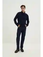 Утепленные джинсы straight fit мужские