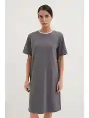 Платье трикотажное с коротким рукавом женское