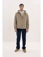 Хаки ветровка из хлопка