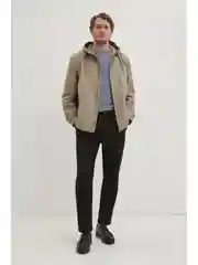 Синий ветровка из хлопка