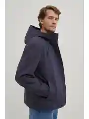 Синий ветровка из хлопка