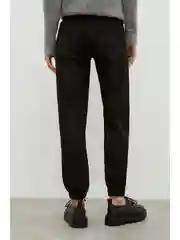 Черный утепленные джинсы jogger fit женские