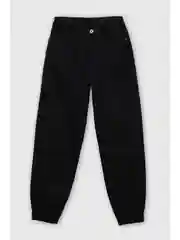 Черный утепленные джинсы jogger fit женские