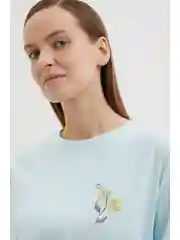 Зеленый футболка с длинным рукавом женская