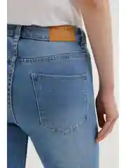 Голубой джинсы slim fit женские