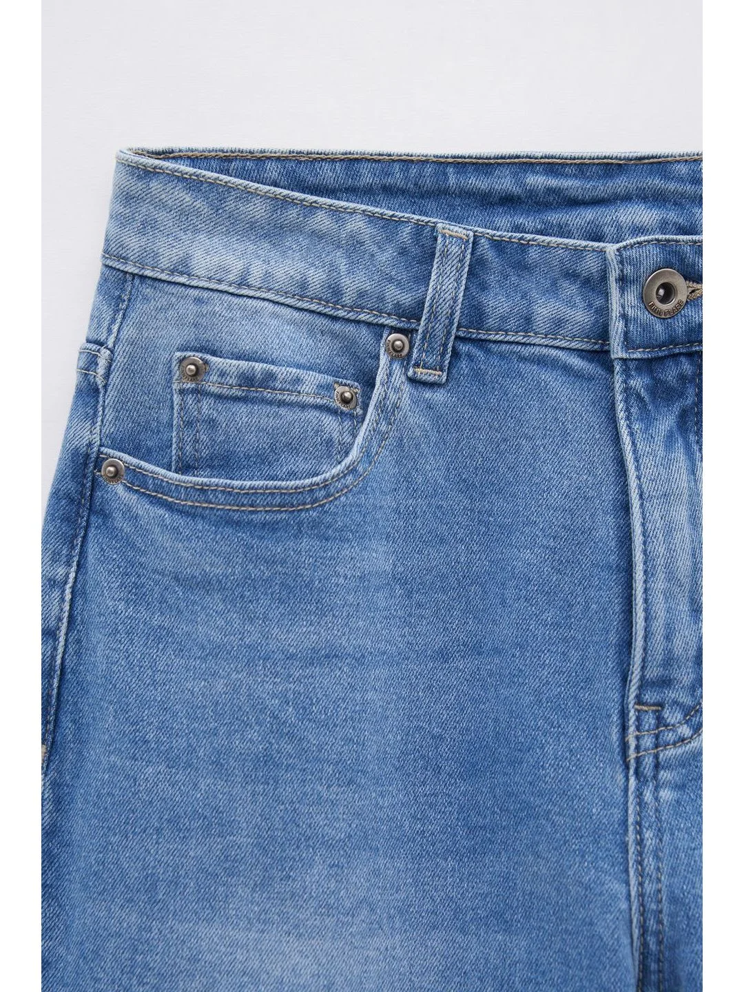 Голубой джинсы slim fit женские