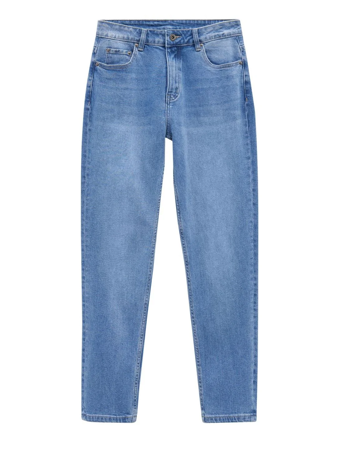Голубой джинсы slim fit женские