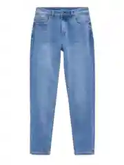 Голубой джинсы slim fit женские