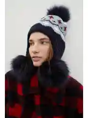 Синий шапка женская