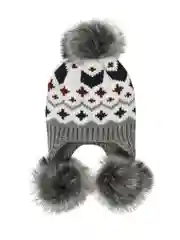 Серый шапка женская