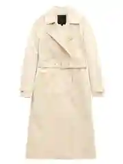 Бежевый базовый тренч с поясом