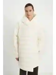 Стеганое полупальто с капюшоном