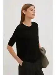 Черный джемпер с вискозой