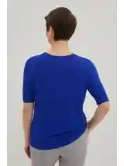 Синий джемпер с вискозой