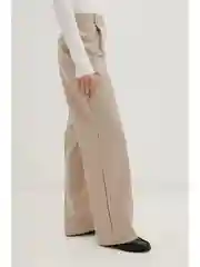 Бежевый брюки со стрелками