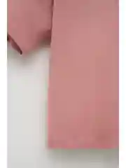 Розовый оверсайз футболка из хлопка