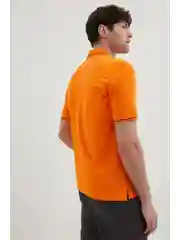 Оранжевый поло из хлопка