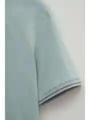 Зеленый поло из хлопка
