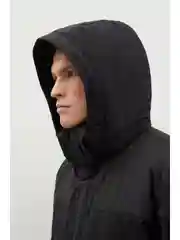 Черный куртка oversize силуэта с капюшоном