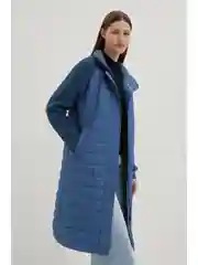 Зеленый утепленное полупальто с вязаными рукавами