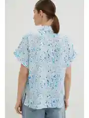 Блузка из вискозы с коротким рукавом