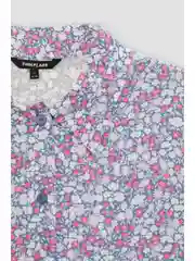 Бирюзовый блузка из вискозы с коротким рукавом