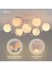 Люстра потолочная на штанге Moderli  V1151-4P Circle 4*E27*60W белый белыйCircle1 - белый