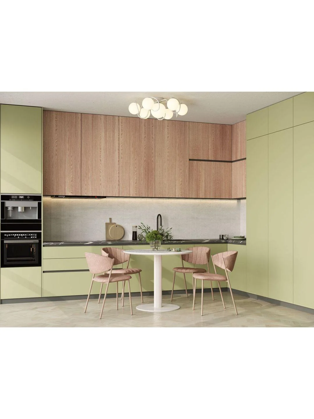Белый люстра потолочная на штанге Moderli V1151-4P Circle 4*E27*60W белый белыйCircle1 - белый