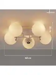 Белый люстра потолочная на штанге Moderli  V1151-4P Circle 4*E27*60W белый белыйCircle1 - белый