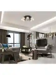 Белый люстра потолочная на штанге Moderli  V1151-4P Circle 4*E27*60W белый белыйCircle1 - белый