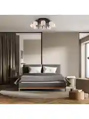 Белый люстра потолочная на штанге Moderli  V1151-4P Circle 4*E27*60W белый белыйCircle1 - белый