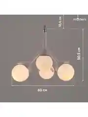 Белый люстра потолочная на штанге Moderli  V1151-4P Circle 4*E27*60W белый белыйCircle1 - белый