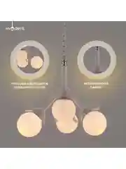 Люстра потолочная на штанге Moderli  V1151-4P Circle 4*E27*60W белый белыйCircle1 - белый