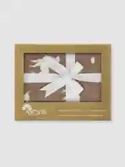 Плед Arya Хлопок 127x152 Cheerful Reindeers Светло-коричневый, Белый