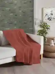 Плед из Хлопка Arya Softy 200x220 см Красный