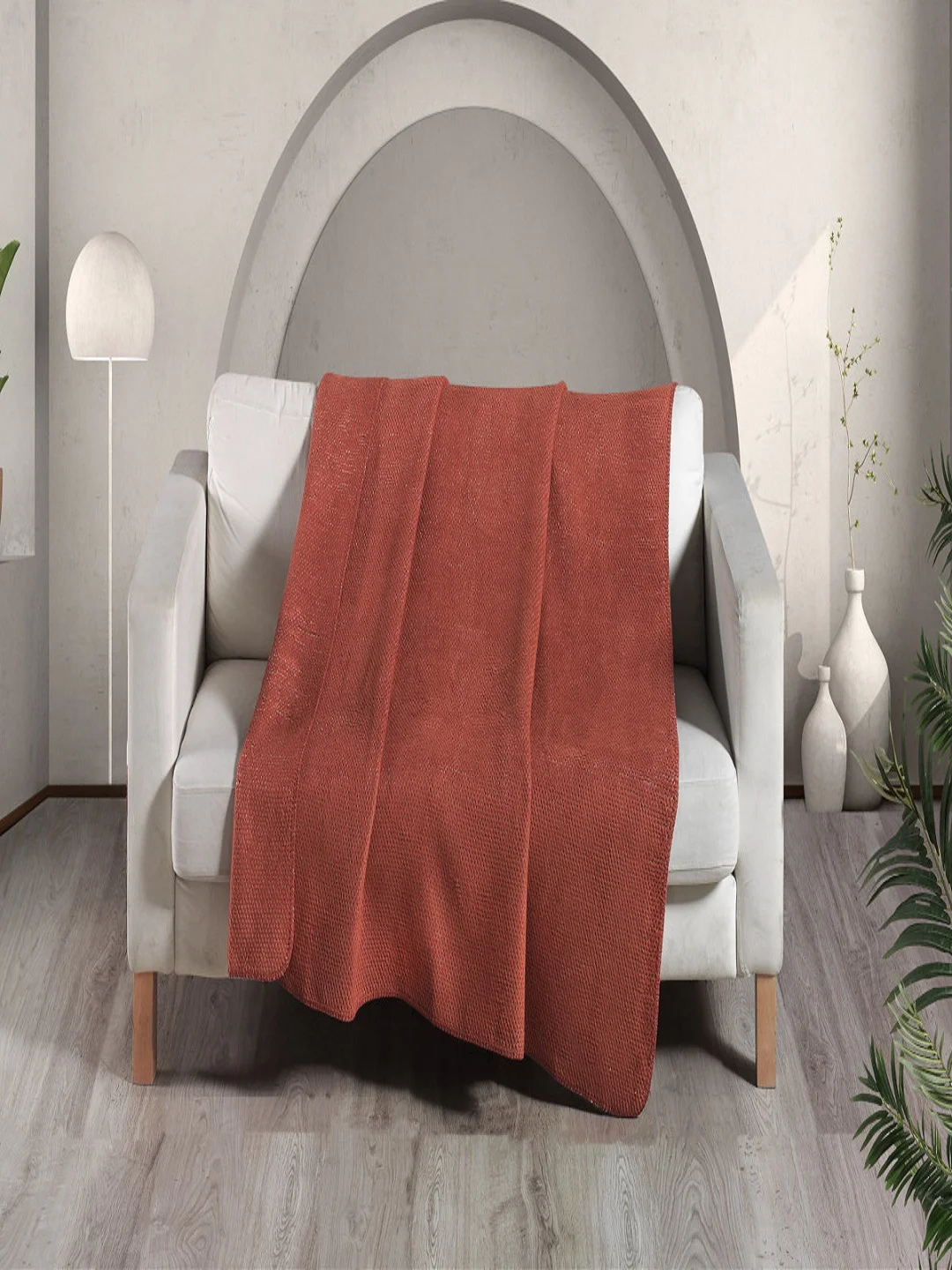 Плед из Хлопка Arya Softy 200x220 см Красный