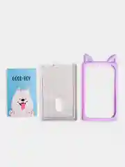 Зелёный хаки бейдж, чехол для бейджа, пропуска, карт, картхолдер, лента для бейджа, "Котики и Компания"