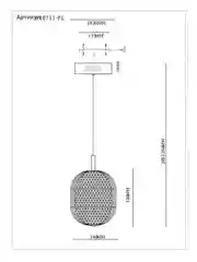 Шоколадный светильник подвесной светодиодный Moderli Amber