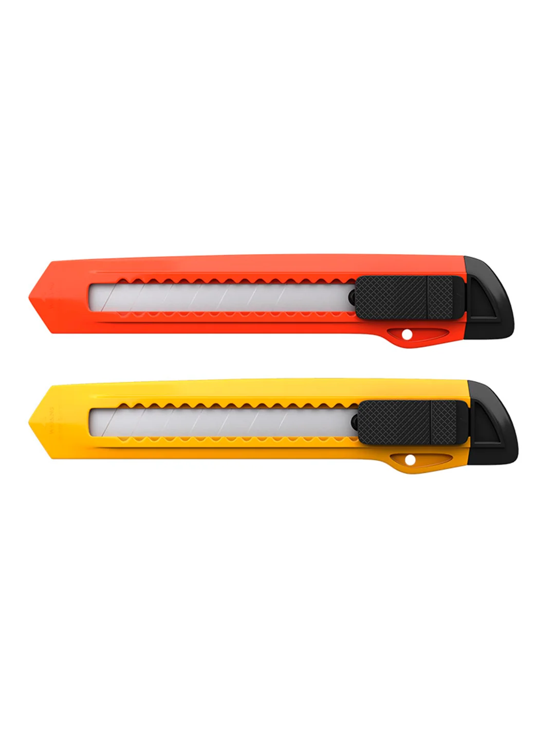 Нож канцелярский ErichKrause EasyCut, c механической фиксацией лезвия, 18 мм, ассорти