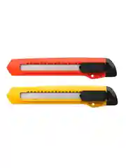Нож канцелярский ErichKrause EasyCut, c механической фиксацией лезвия, 18 мм, ассорти